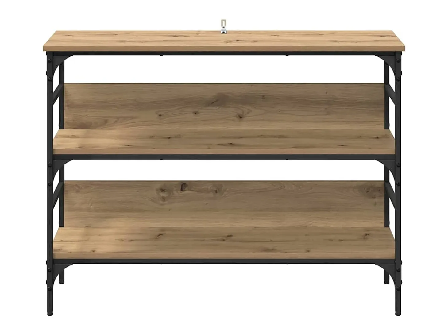 Mesa Consola con estante Roble artisan 100 x 32 x 75 cm