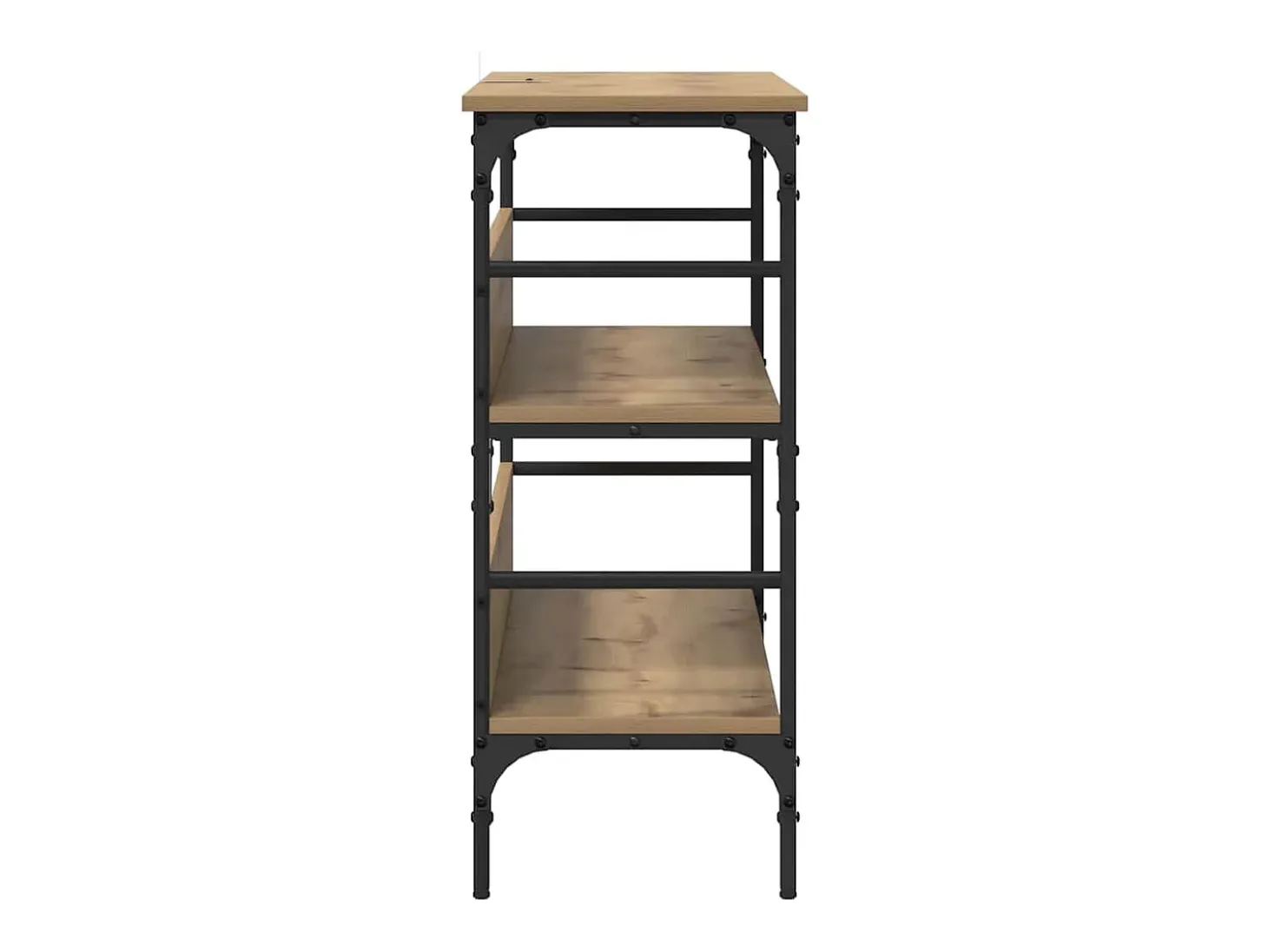 Mesa Consola con estante Roble artisan 100 x 32 x 75 cm