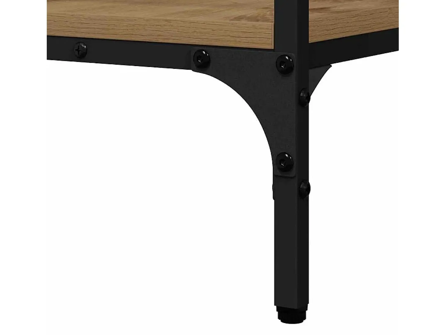 Mesa Consola con estante Roble artisan 100 x 32 x 75 cm