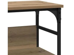 Mesa Consola con estante Roble artisan 100 x 32 x 75 cm