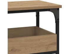 Mesa Consola con estante Roble artisan 100 x 29 x 75 cm