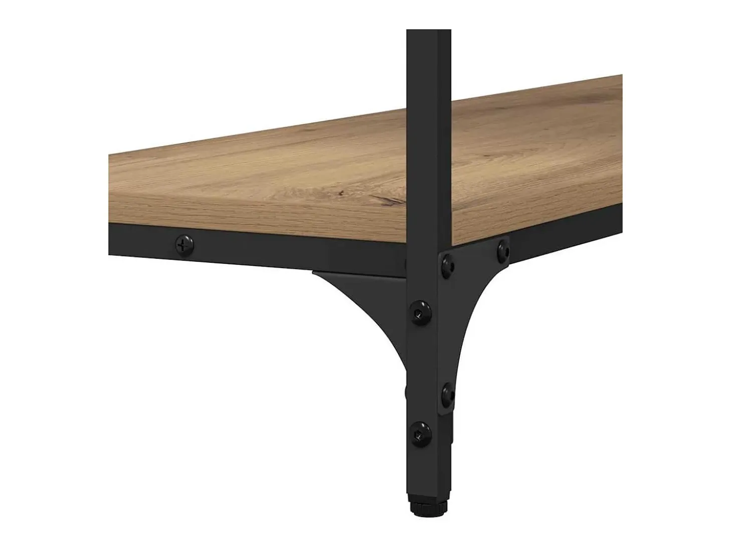Mesa Consola con estante Roble artisan 100 x 29 x 75 cm