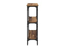 Mesa Consola con estante Madera vieja 75 x 22.5 x 75 cm