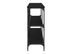 Mesa Consola con estante Otro Roble negro 180 x 30 x 75 cm