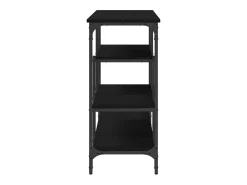 Mesa Consola con estante Roble negro 100 x 35 x 75 cm