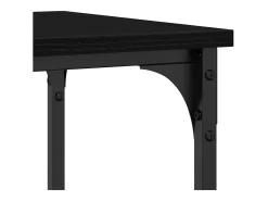 Mesa Consola con estante Roble negro 100 x 35 x 75 cm