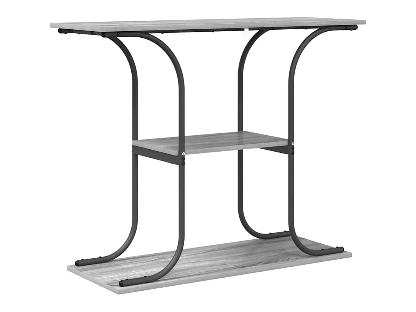 Mesa Consola con estante Gris sonoma 101 x 35 x 80.5 cm