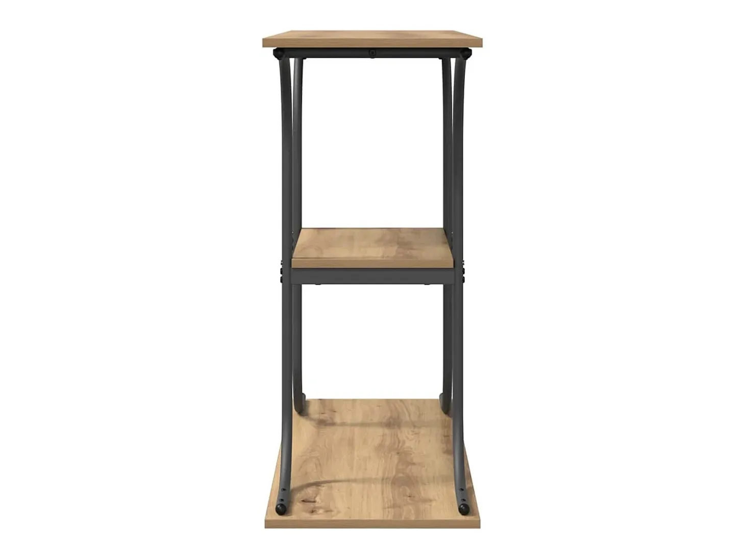 Mesa Consola con estante Roble artisan 101 x 35 x 80.5 cm