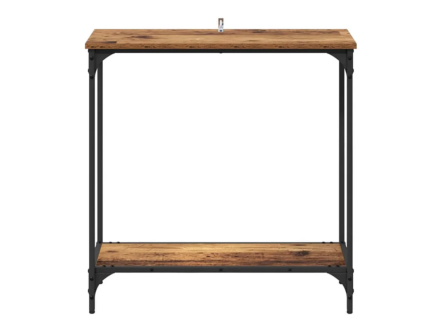 Mesa Consola con estante Madera vieja 75 x 30.5 x 75 cm