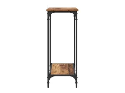 Mesa Consola con estante Madera vieja 75 x 30.5 x 75 cm