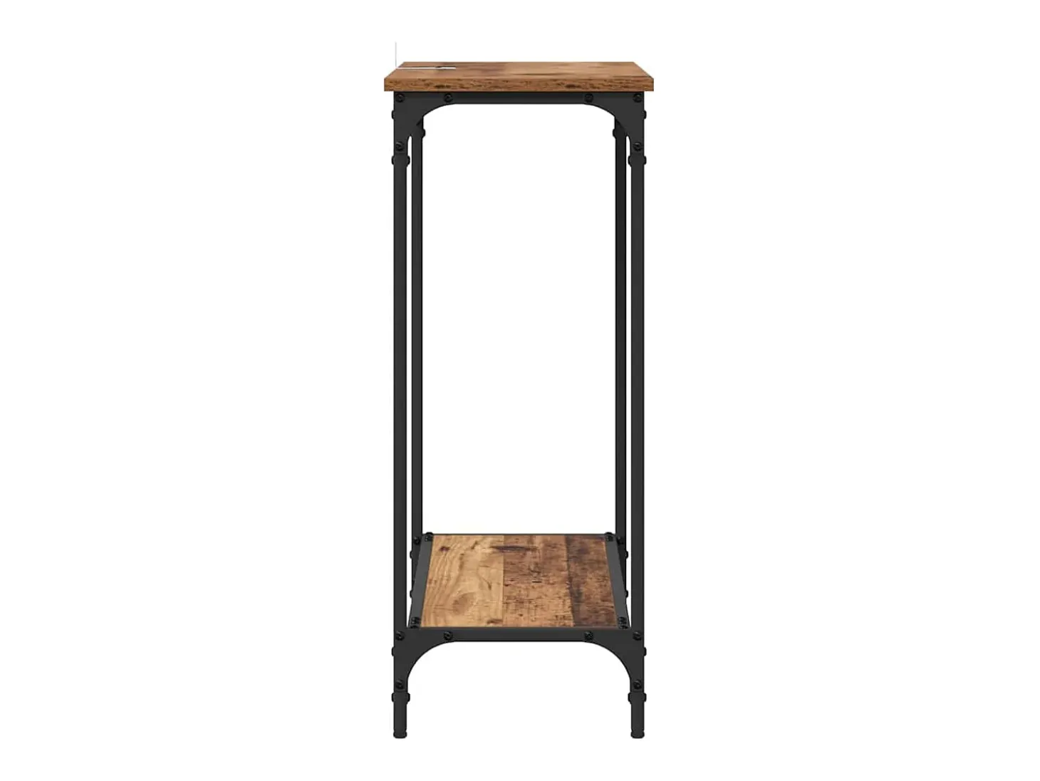 Mesa Consola con estante Madera vieja 75 x 30.5 x 75 cm
