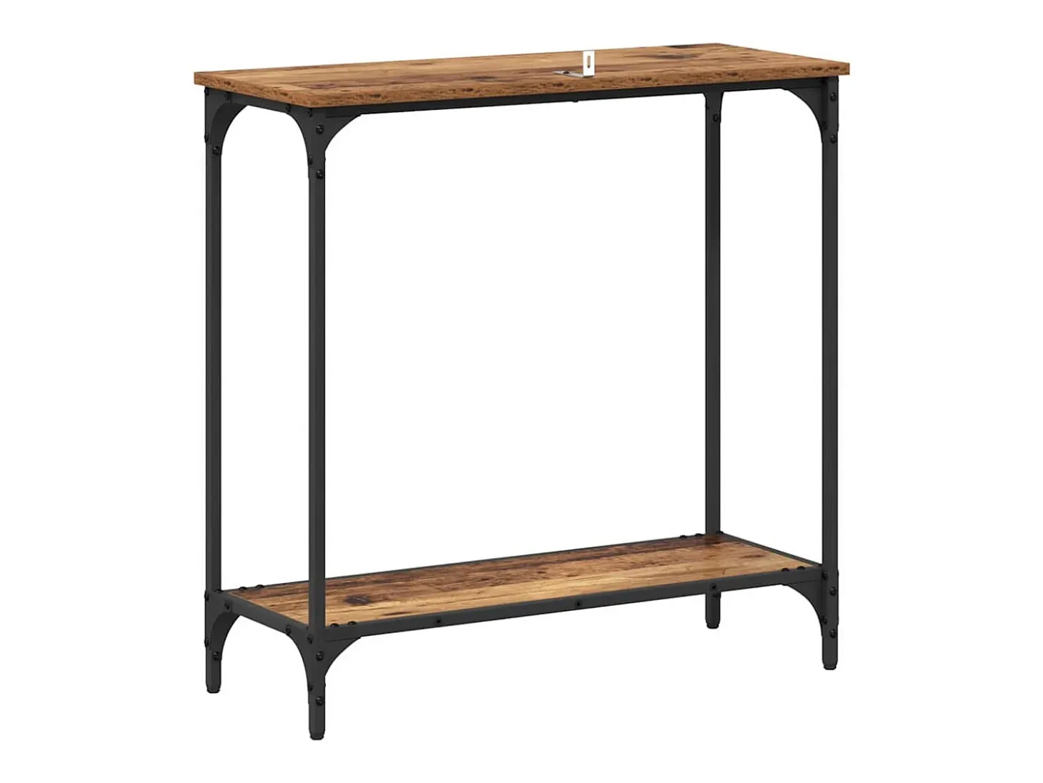 Mesa Consola con estante Madera vieja 75 x 30.5 x 75 cm