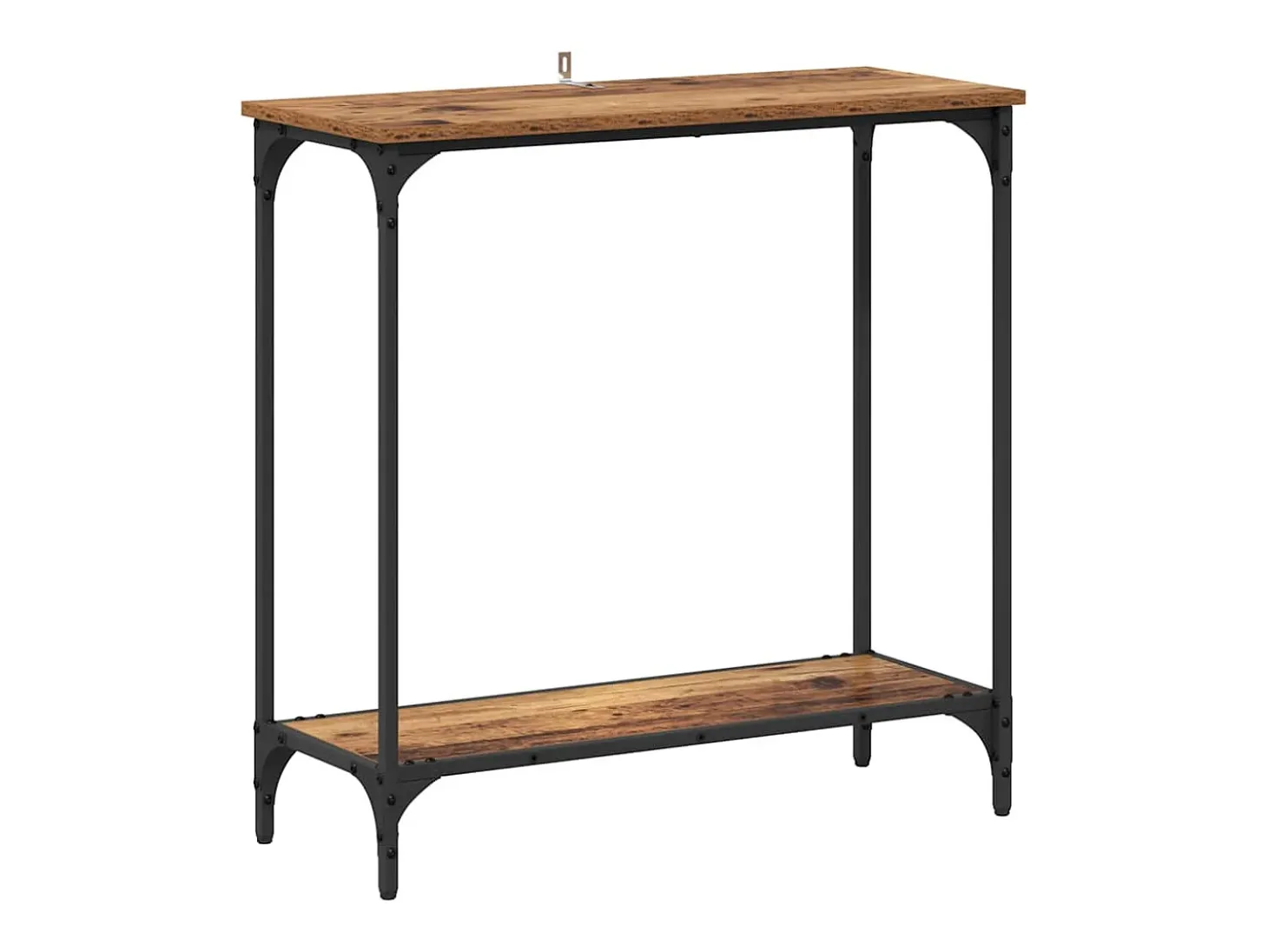 Mesa Consola con estante Madera vieja 75 x 30.5 x 75 cm