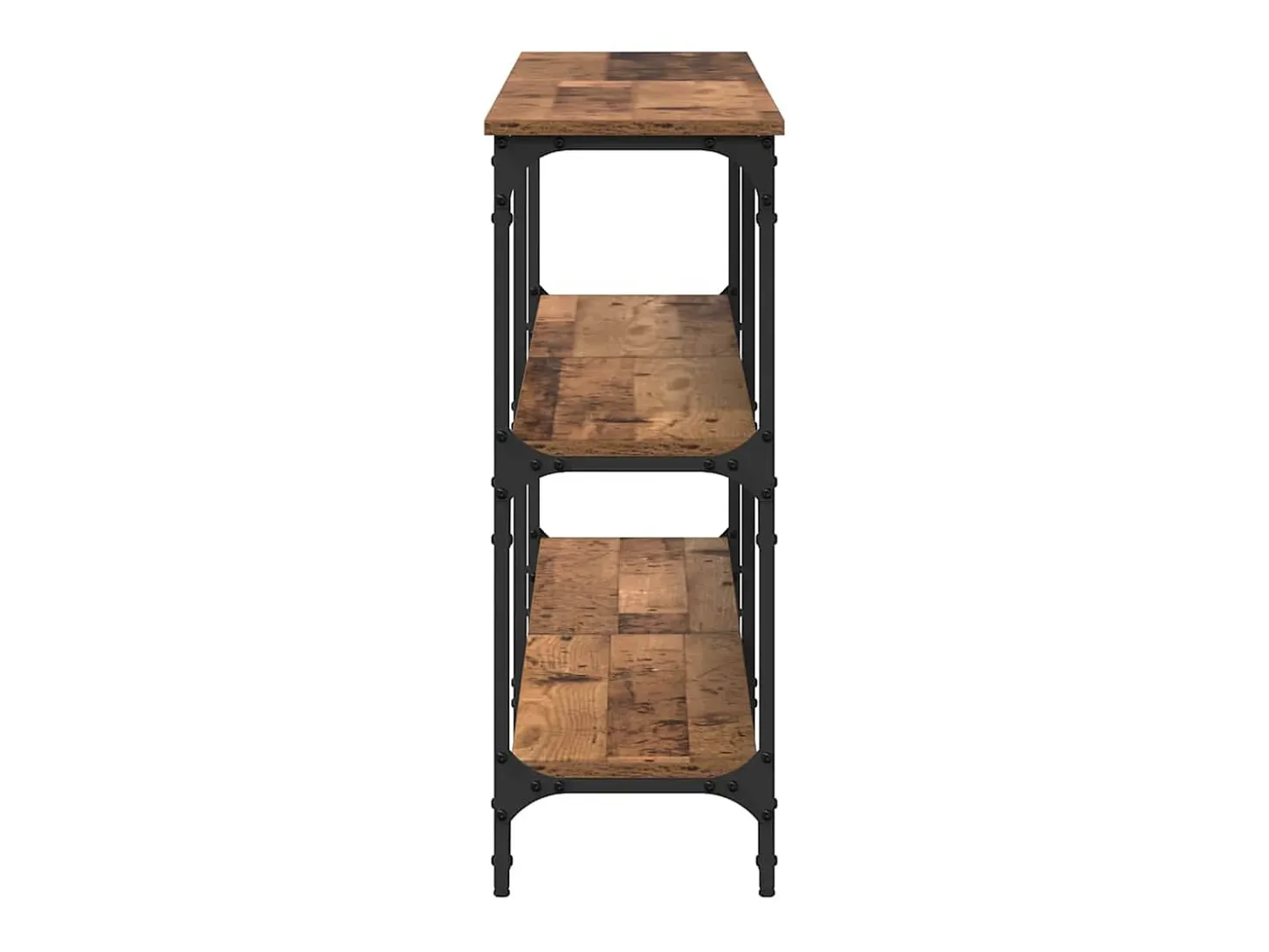 Mesa Consola con estante Madera Vieja 200 x 29 x 75 cm
