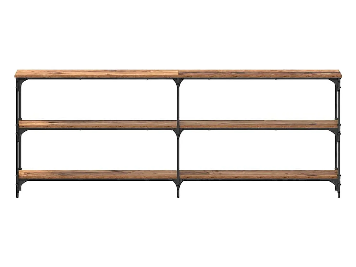 Mesa Consola con estante Madera Vieja 200 x 29 x 75 cm