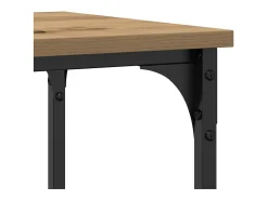 Mesa Consola con estante Roble artisan 100 x 35 x 75 cm