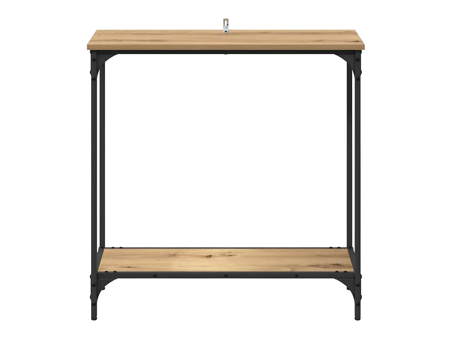 Mesa Consola con estante Roble artisan 75 x 30.5 x 75 cm