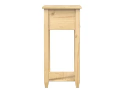 Mesa consola Corona madera maciza de pino 55x35x73 cm ES473302