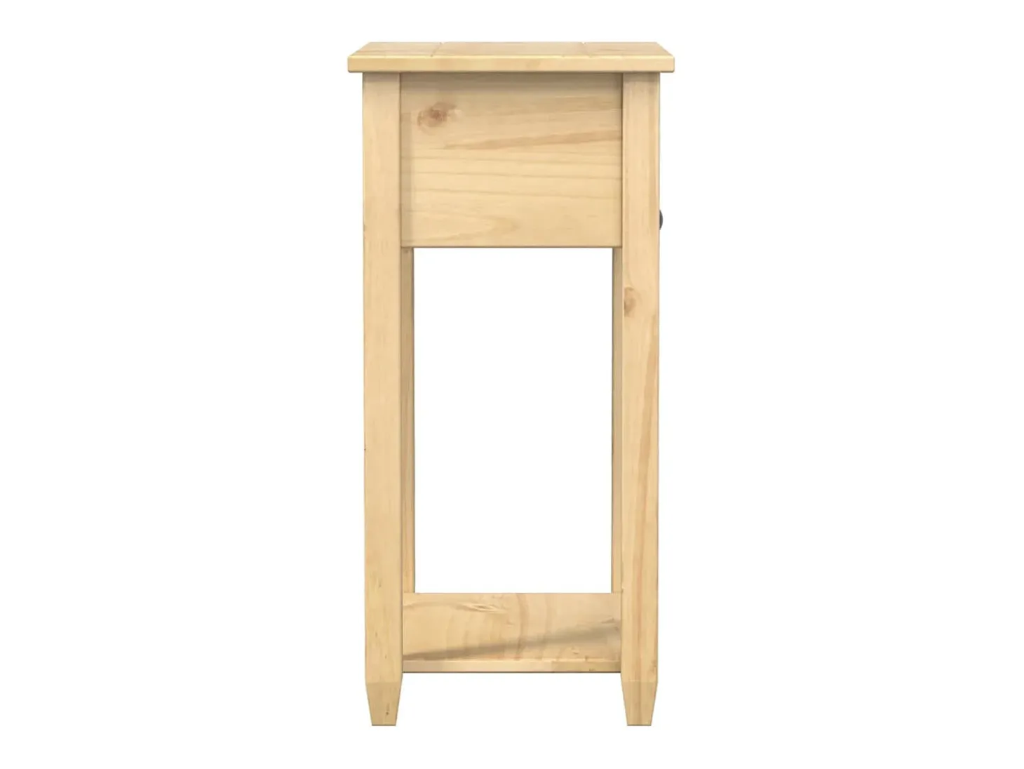 Mesa consola Corona madera maciza de pino 55x35x73 cm