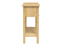 Mesa consola Corona madera maciza de pino 114x34,5x73 cm ES333280