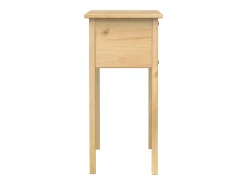 Mesa consola Corona madera maciza de pino 73x35x73 cm ES853615