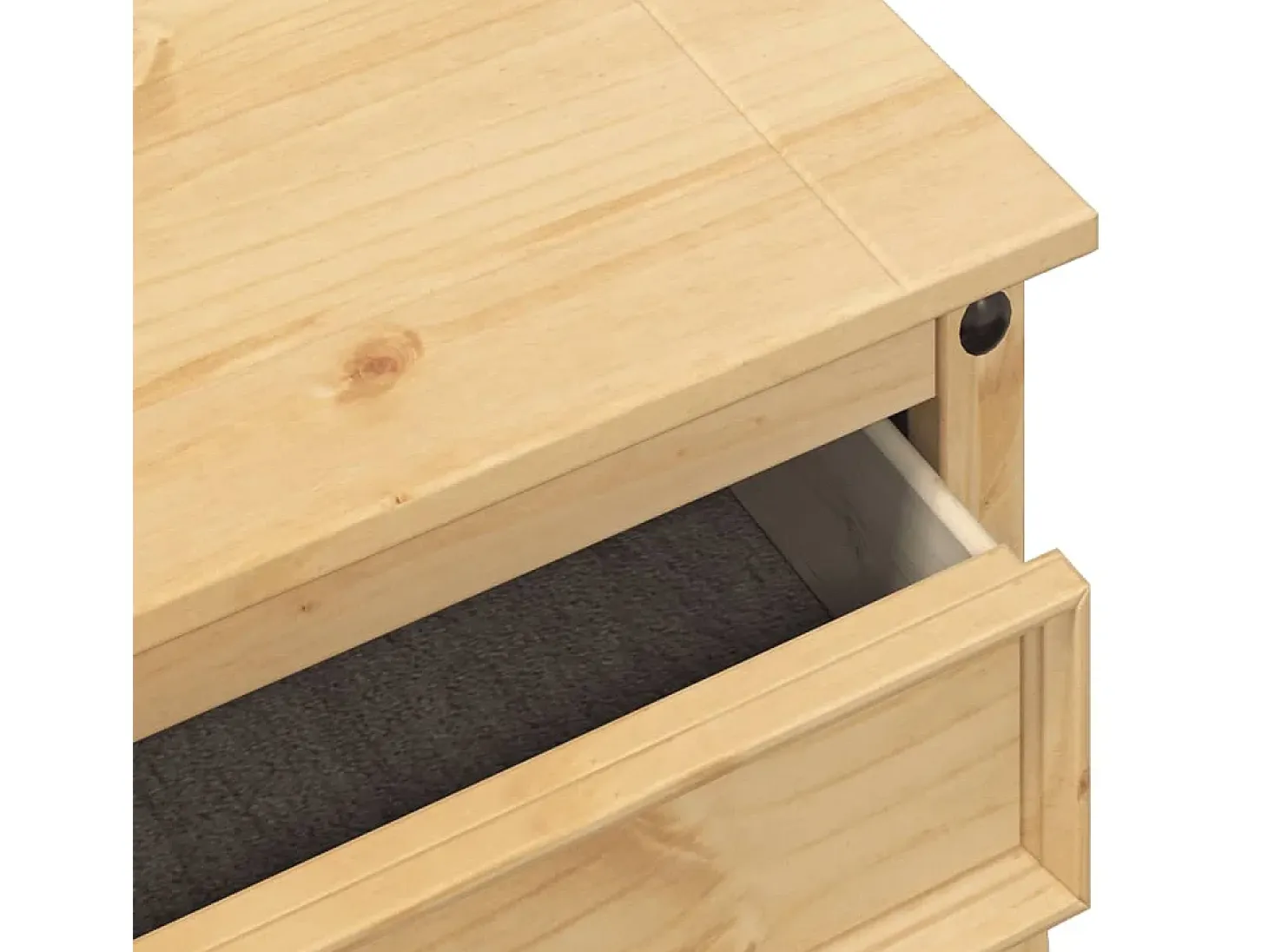 Mesa consola Corona madera maciza de pino 73x35x73 cm