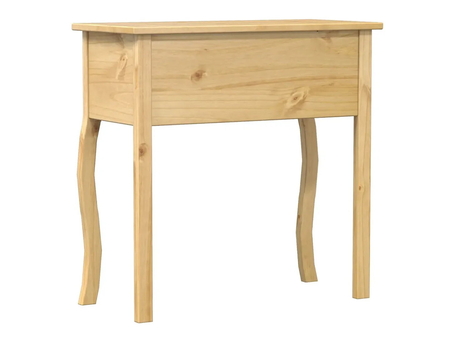 Mesa consola Corona madera maciza de pino 73x35x73 cm