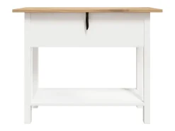 Mesa consola Corona Range de pino mexicano blanco 90x34,5x73 cm