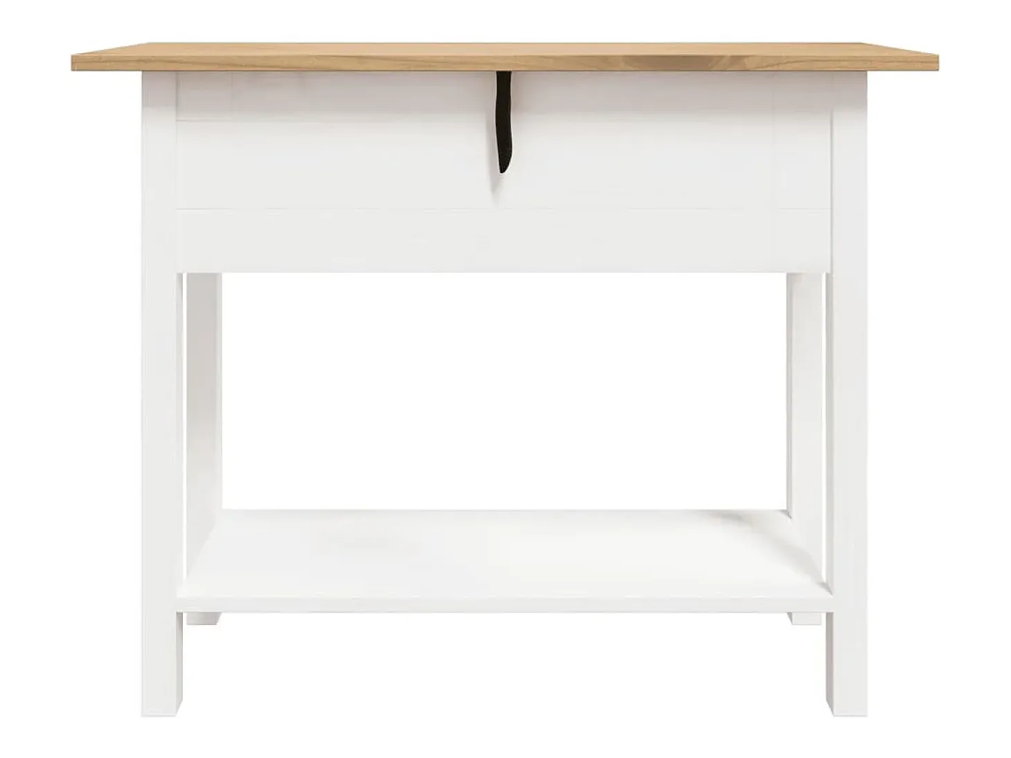 Mesa consola Corona Range de pino mexicano blanco 90x34,5x73 cm
