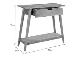 Mesa consola de acacia maciza 90 cm FRANKLIN