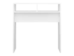 Mesa consola de aglomerado blanco 78x30x80 cm