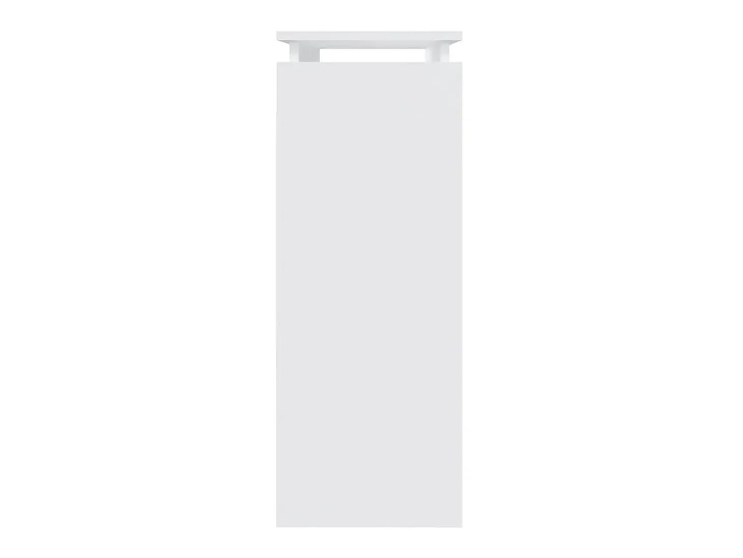 Mesa consola de aglomerado blanco 80x30x80 cm