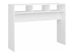 Mesa consola de aglomerado blanco 105x30x80 cm