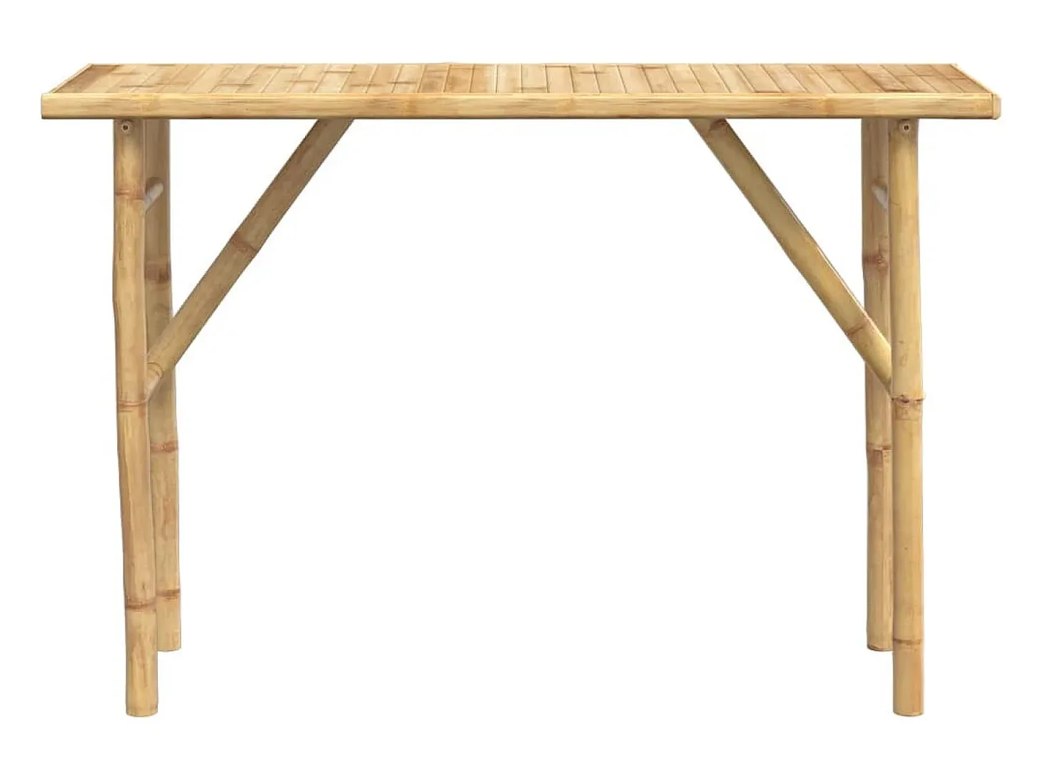 Mesa consola de bambú 115x39x75 cm