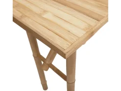 Mesa consola de bambú 115x39x75 cm