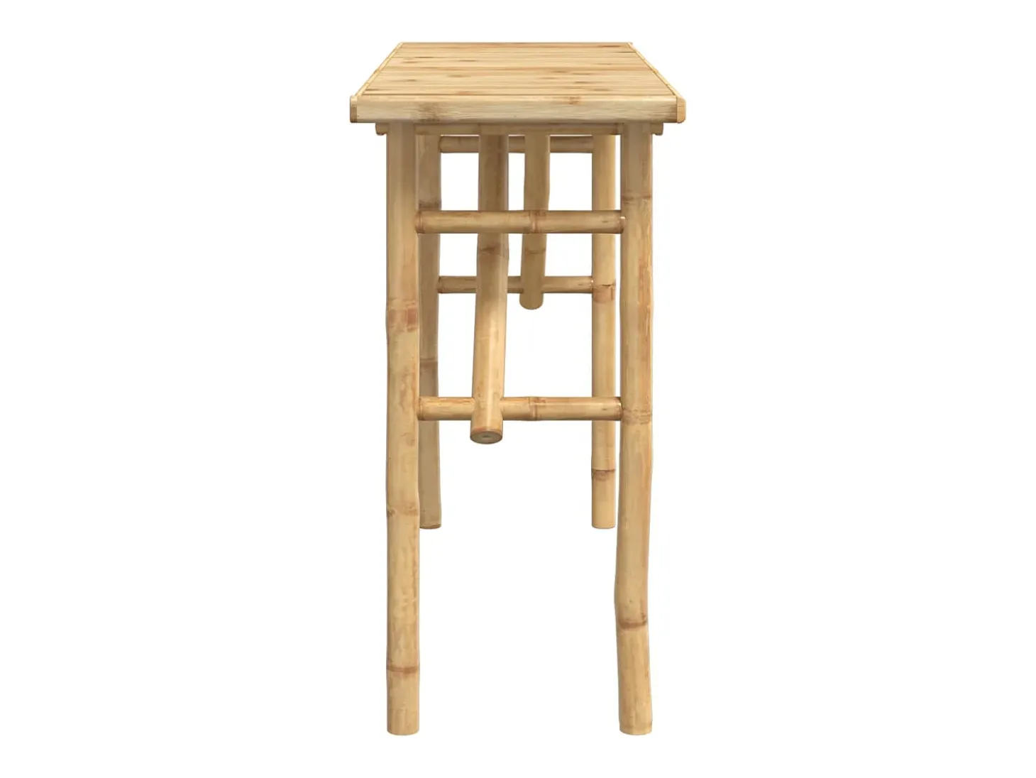 Mesa consola de bambú 115x39x75 cm