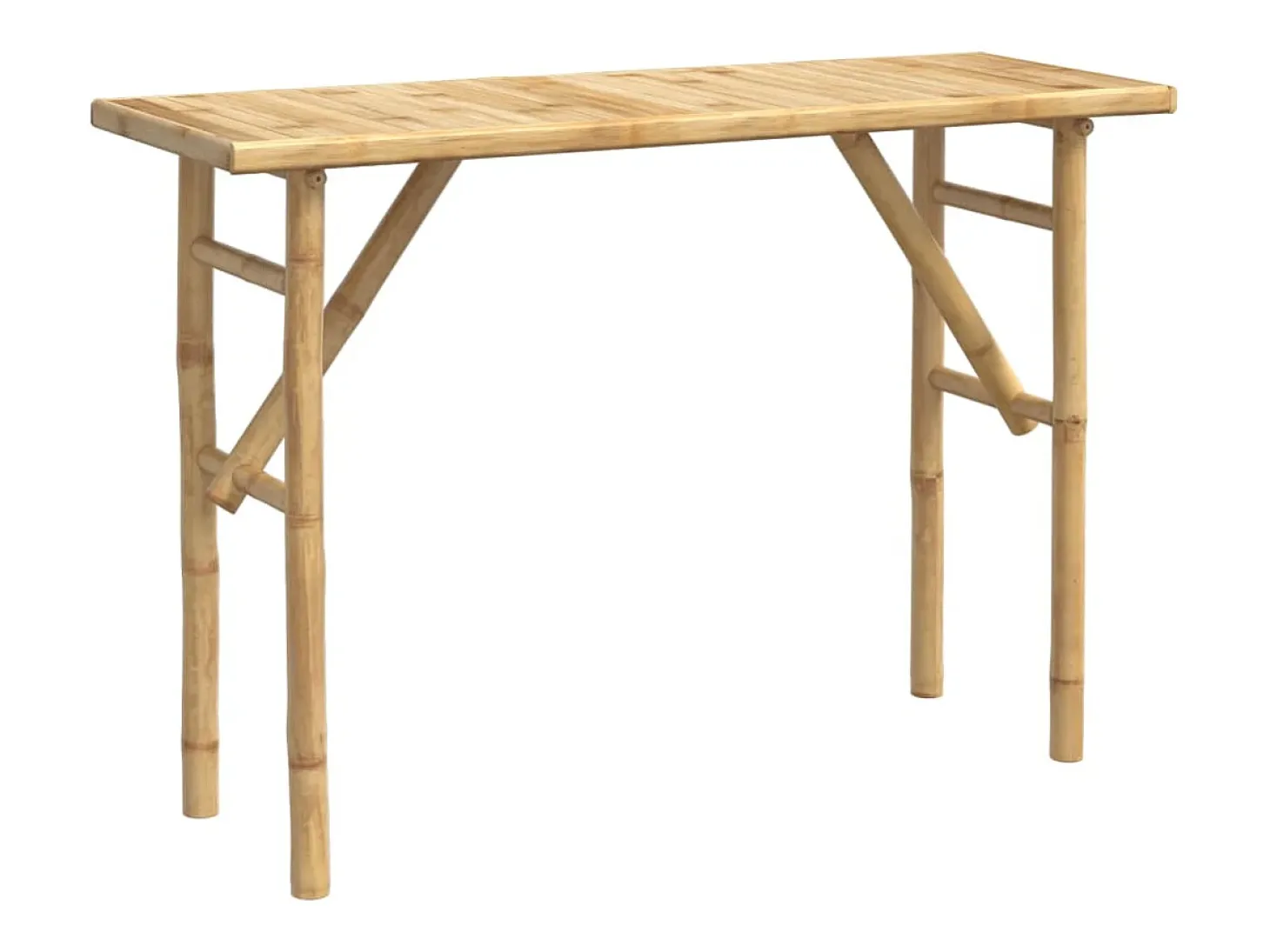 Mesa consola de bambú 115x39x75 cm