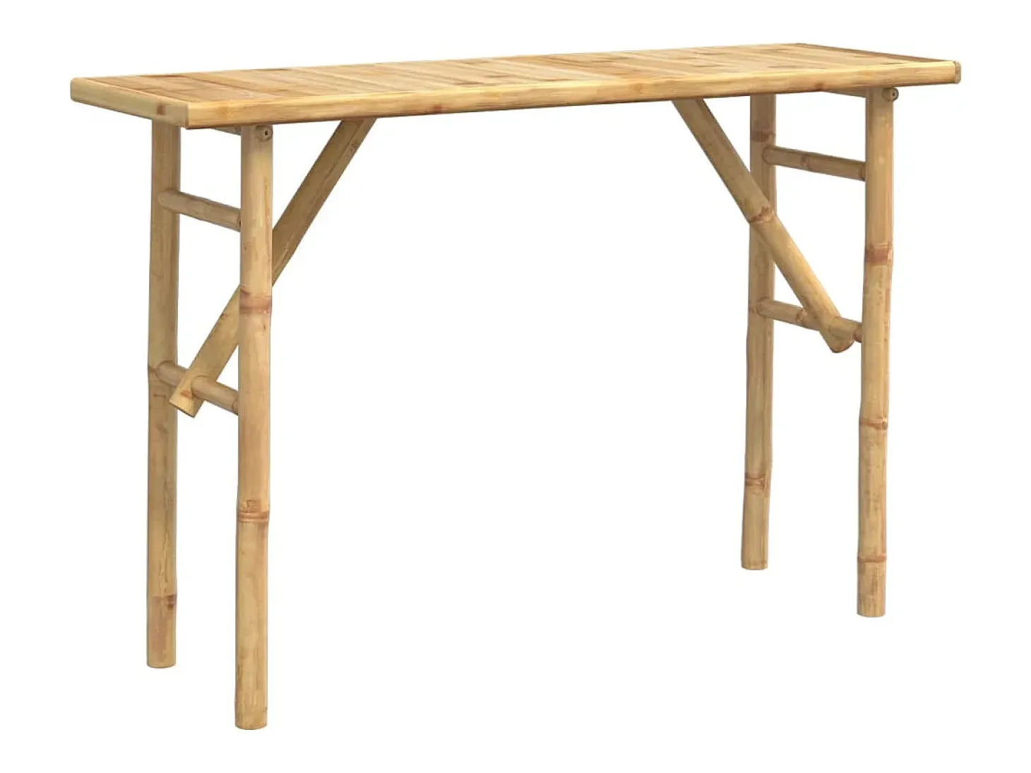 Mesa consola de bambú 115x39x75 cm