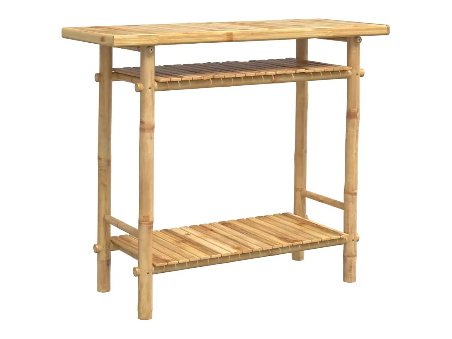 Mesa consola de bambú 90x37x75 cm
