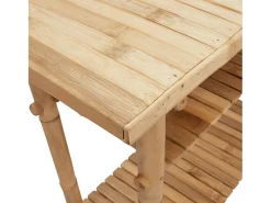 Mesa consola de bambú 90x37x75 cm