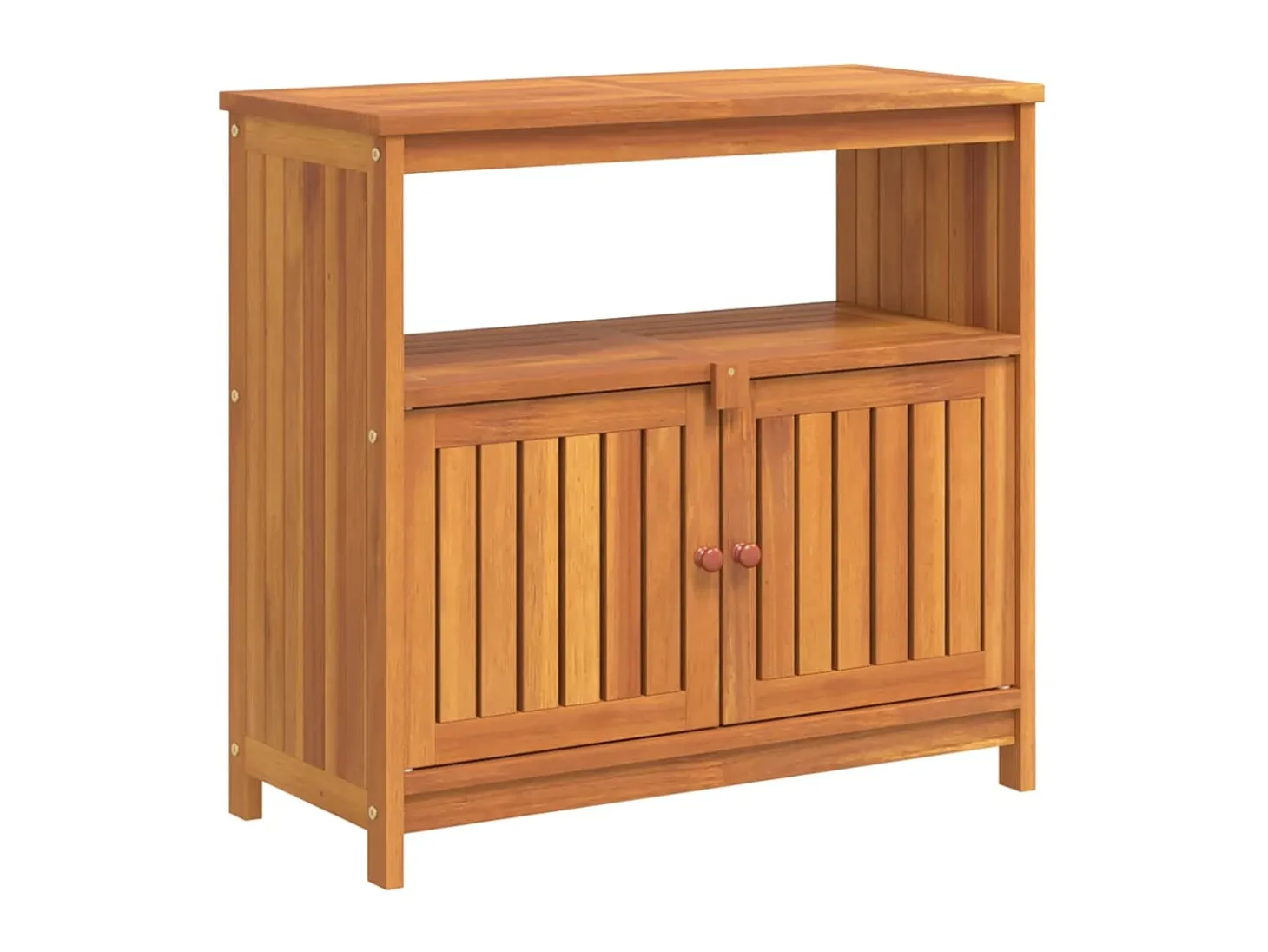 Mesa consola de jardín madera maciza acacia 80x35x75 cm ES863079