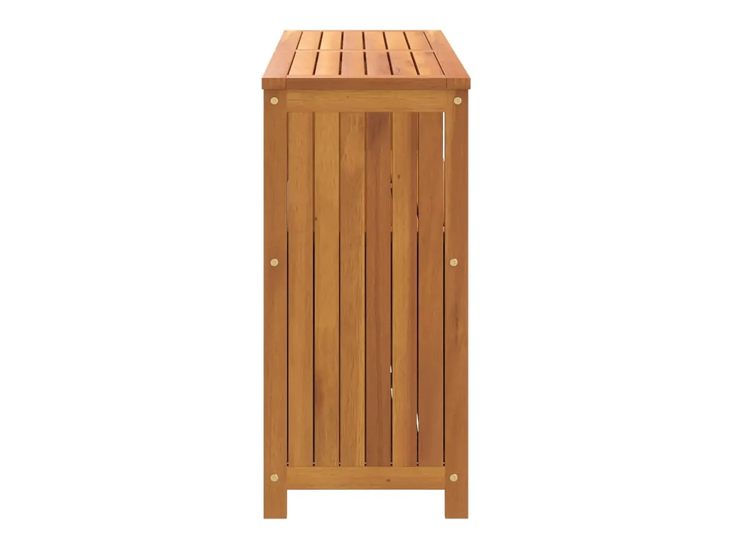 Mesa consola de jardín madera maciza acacia 110x35x75 cm ES653596