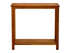 Mesa consola de jardín madera maciza de acacia 80x35x75 cm ES852615
