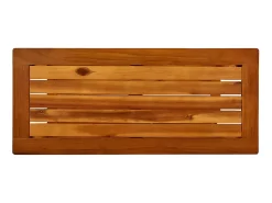 Mesa consola de jardín madera maciza de acacia 80x35x75 cm ES852615