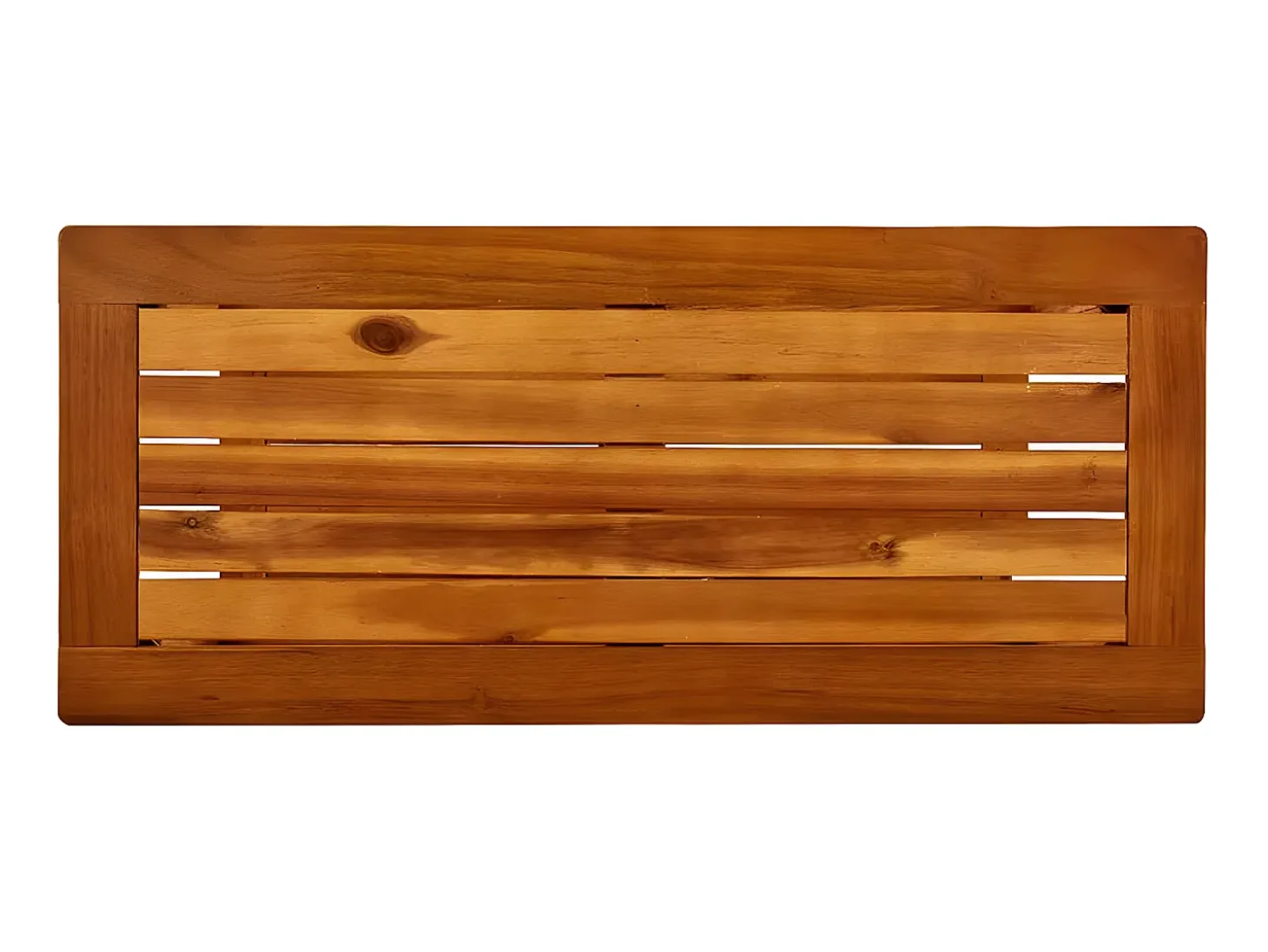 Mesa consola de jardín madera maciza de acacia 80x35x75 cm ES852615