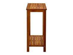 Mesa consola de jardín madera maciza de acacia 80x35x75 cm ES852615