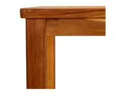 Mesa consola de jardín madera maciza de acacia 80x35x75 cm ES852615