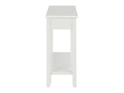 Mesa consola de madera blanco 110x35x80 cm ES626073