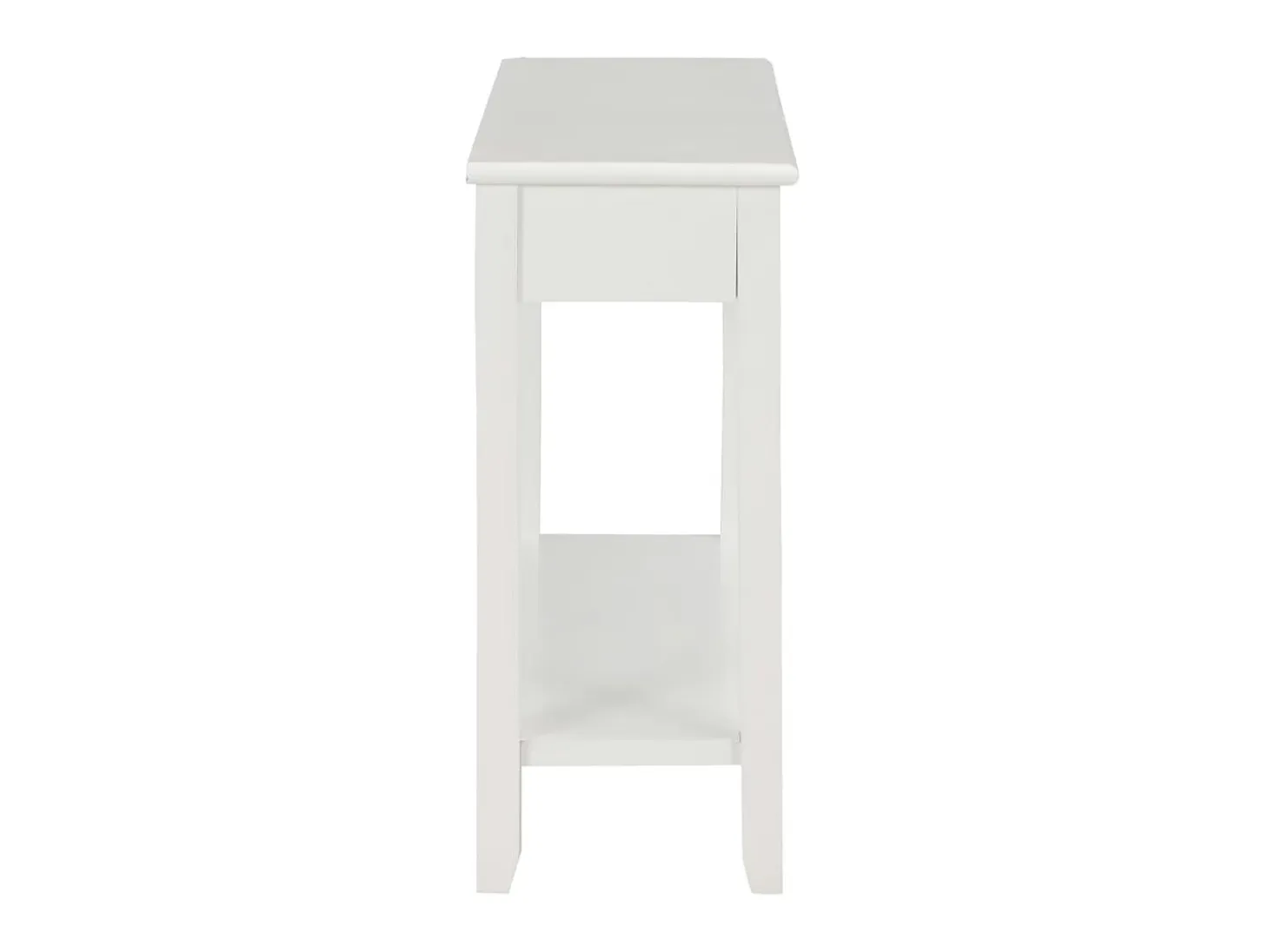Mesa consola de madera blanco 110x35x80 cm ES626073