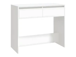Mesa consola de madera contrachapada blanco 89x41x76,5 cm ES457311
